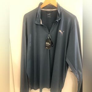 NWT Puma Long Sleeve Half Zip Golf Shirt NWT